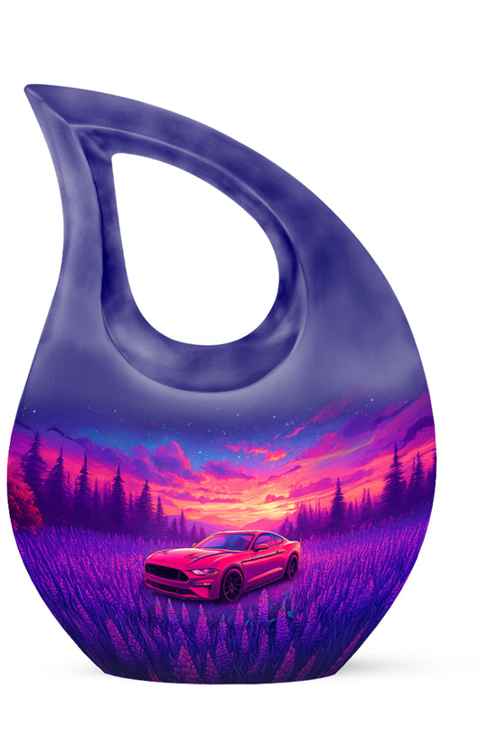 Regal Car Memorial Cremation Urns - Blue 10-inch, 200 cu in - Karyliz