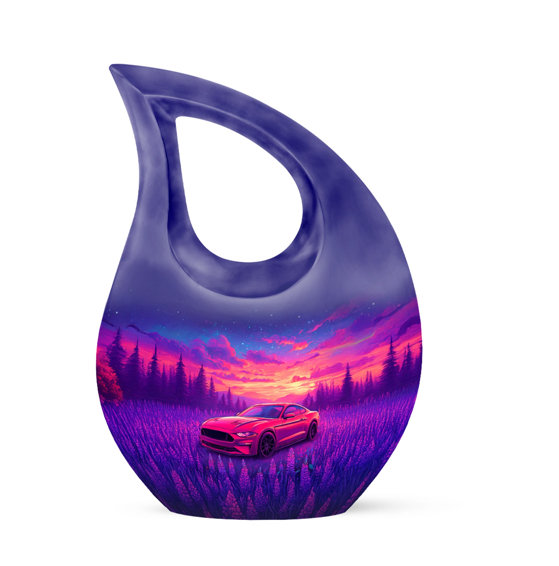 Regal Car Memorial Cremation Urns - Blue 10-inch, 200 cu in - Karyliz