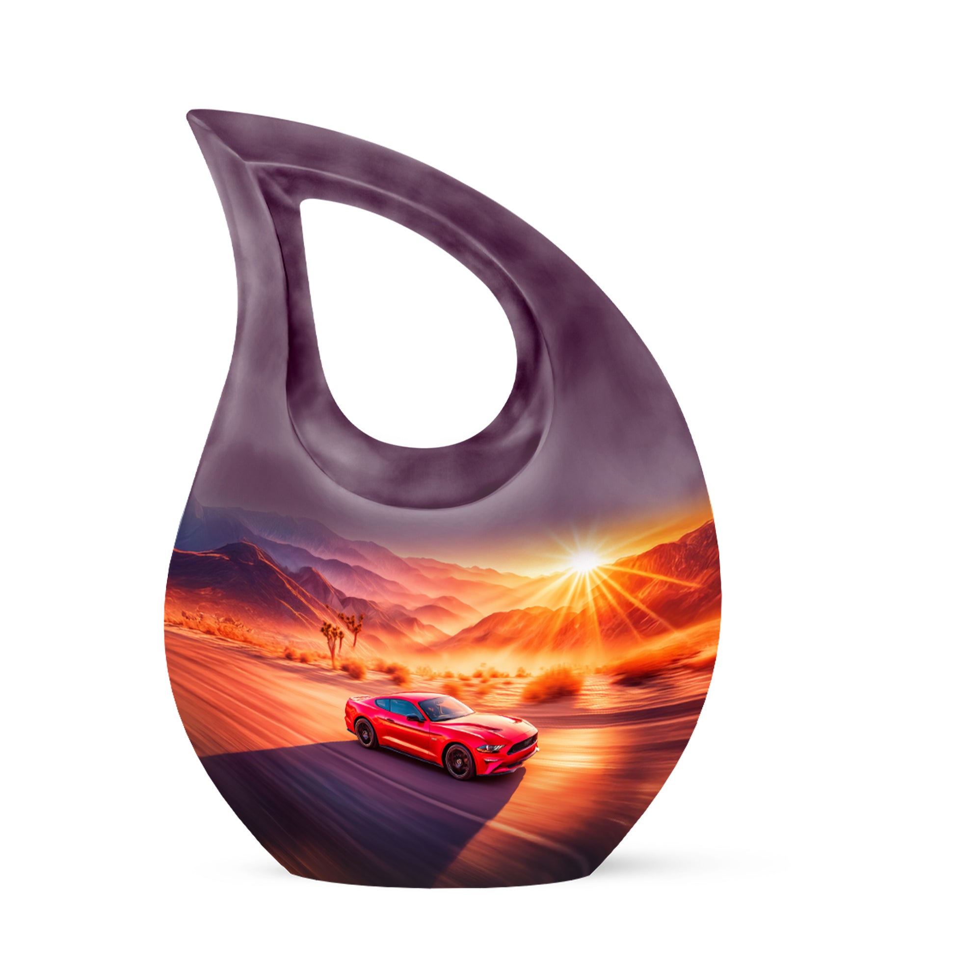 Pink Car Cremation Urns - Imperial Sentinel 10-inch, 200 cu in - Karyliz
