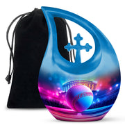 Baseball Theme Urn - Decorative Funeral Urn For Ashes