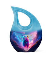 Blue Bear Cremation Urns - Honored Tribute 10-inch, 200 cu in - Yatskia