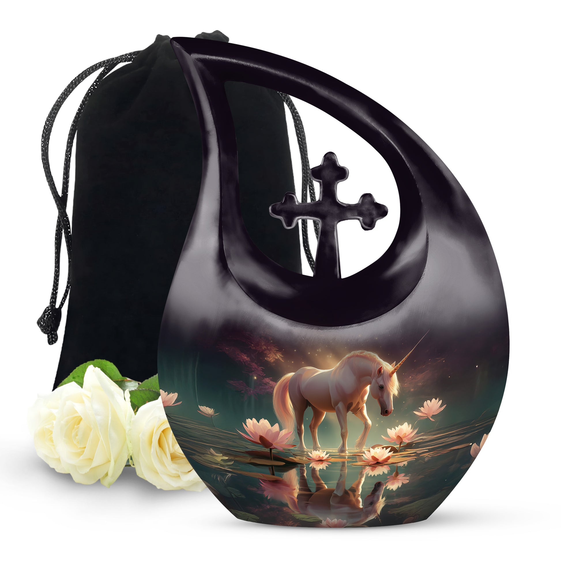 Magical Unicorn Memorial Urn - Beautiful Memorial Urn For Human Ashes