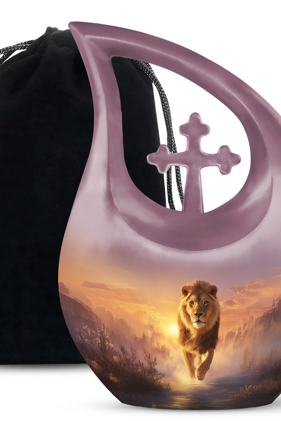 King Lion Cremation Urn - Decorative Urns for Human Ashes