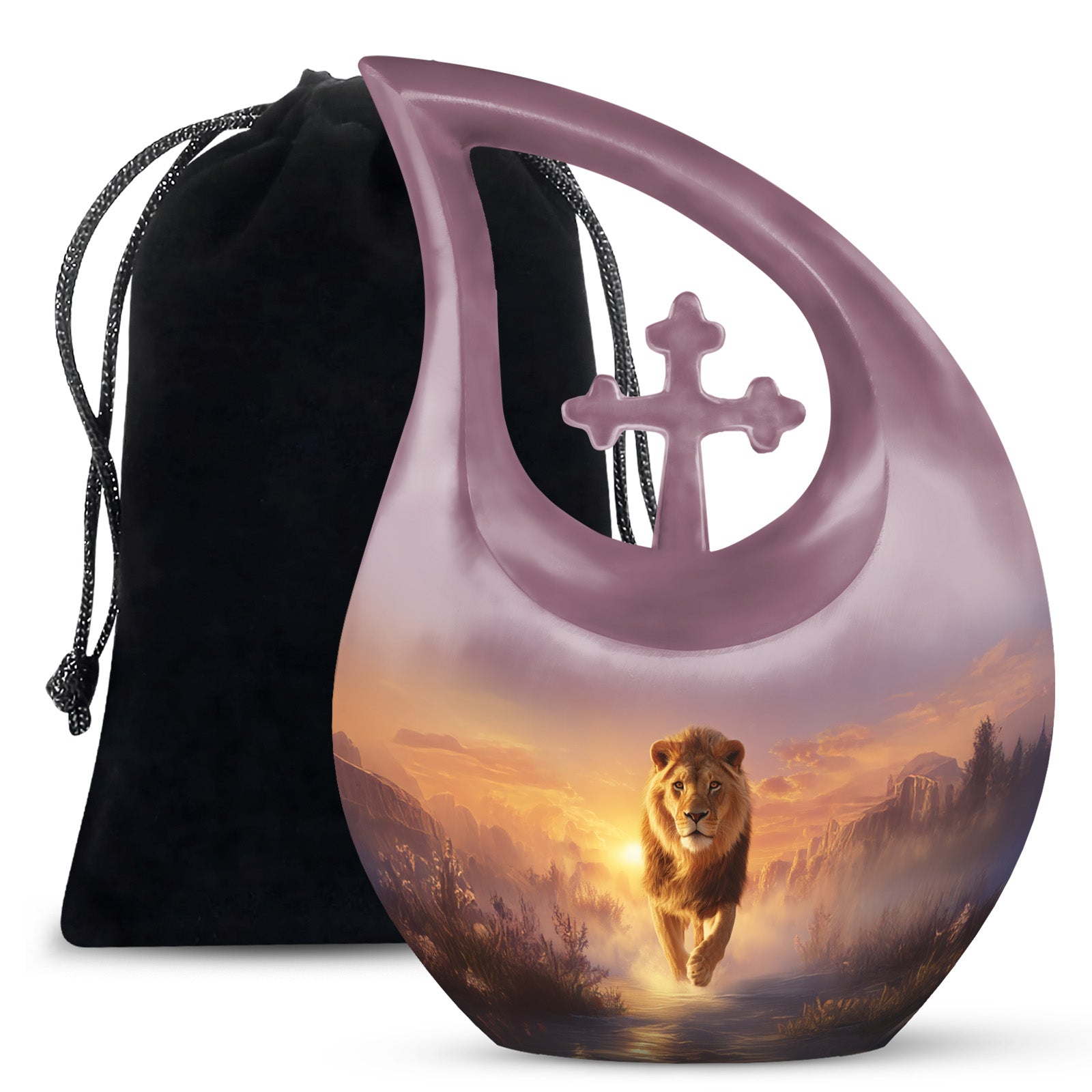 King Lion Cremation Urn - Decorative Urns for Human Ashes
