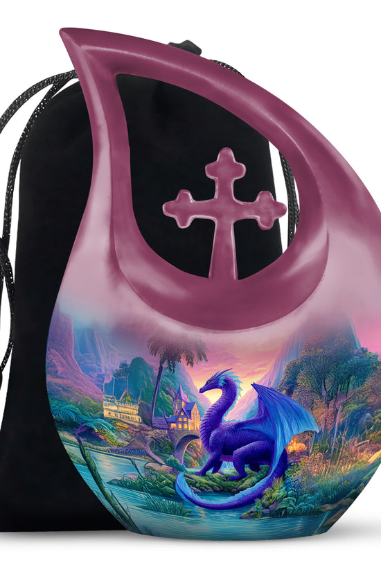 Dragon Memorial Urn - Beautiful Landscape Memorial Urn For Burial
