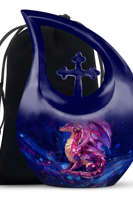 Dragon Theme Memorial Urn - Artistic Funeral Urn For Male & Female