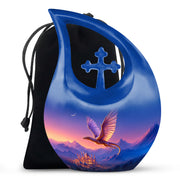 Golden Dragon Cremation Urn - Beautiful Mountain Memorial Urn For Ashes