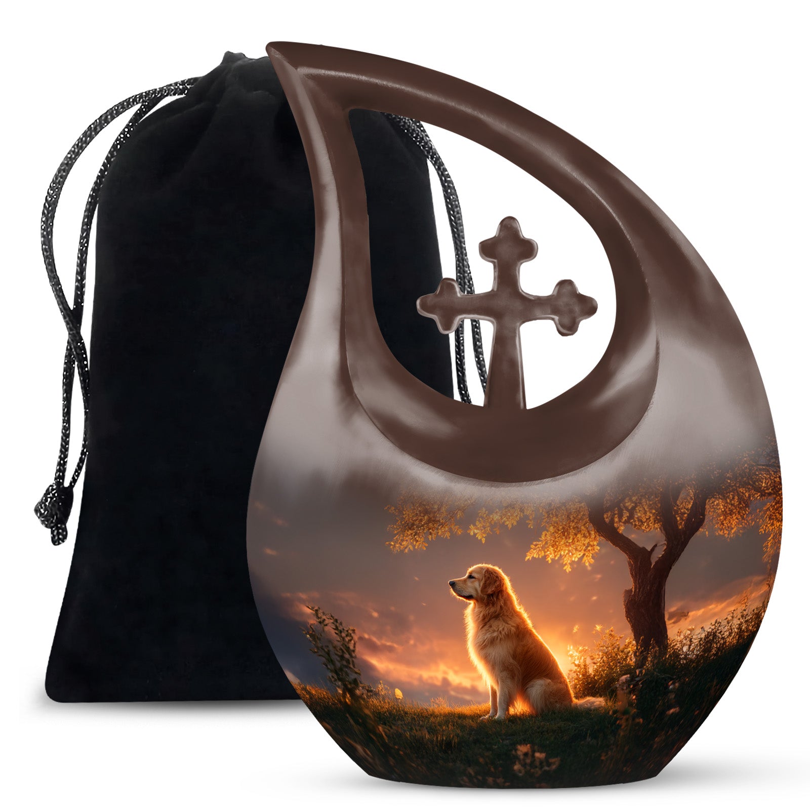 Pet Cremation Urn Dog - Golden Retriever Urn For Ashes