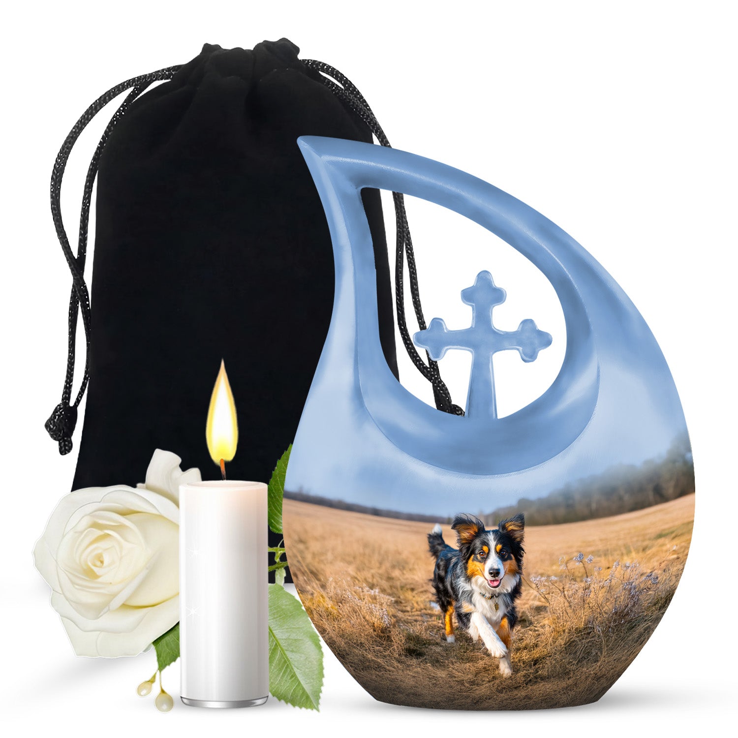 Peaceful Dog Memorial Urn - Elegant Pet Cremation For Dog Ashes