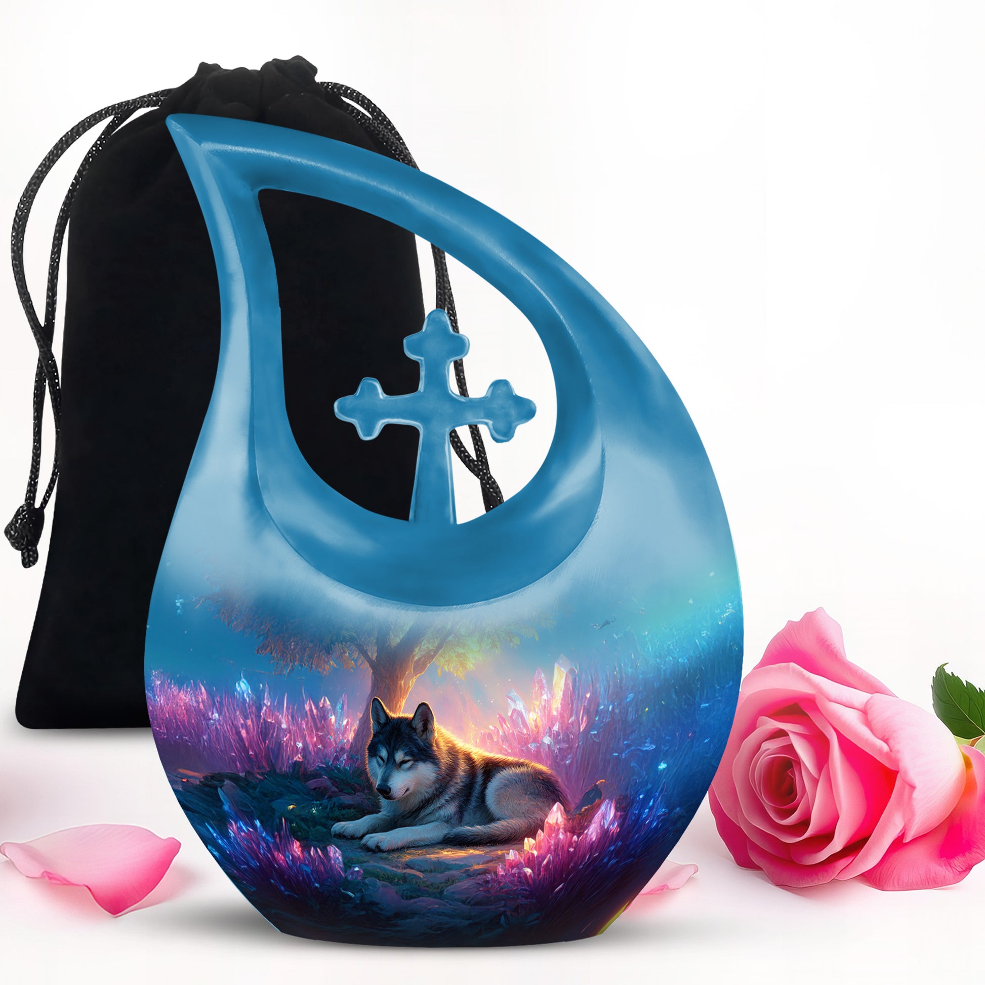 Husky Pet Memorial Urn - Beautiful Pet Cremation Urn For Ashes