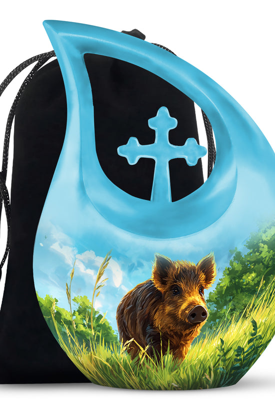 Brown Pig Cremation Urns - Beautiful Nature Memorial Urns For Burial