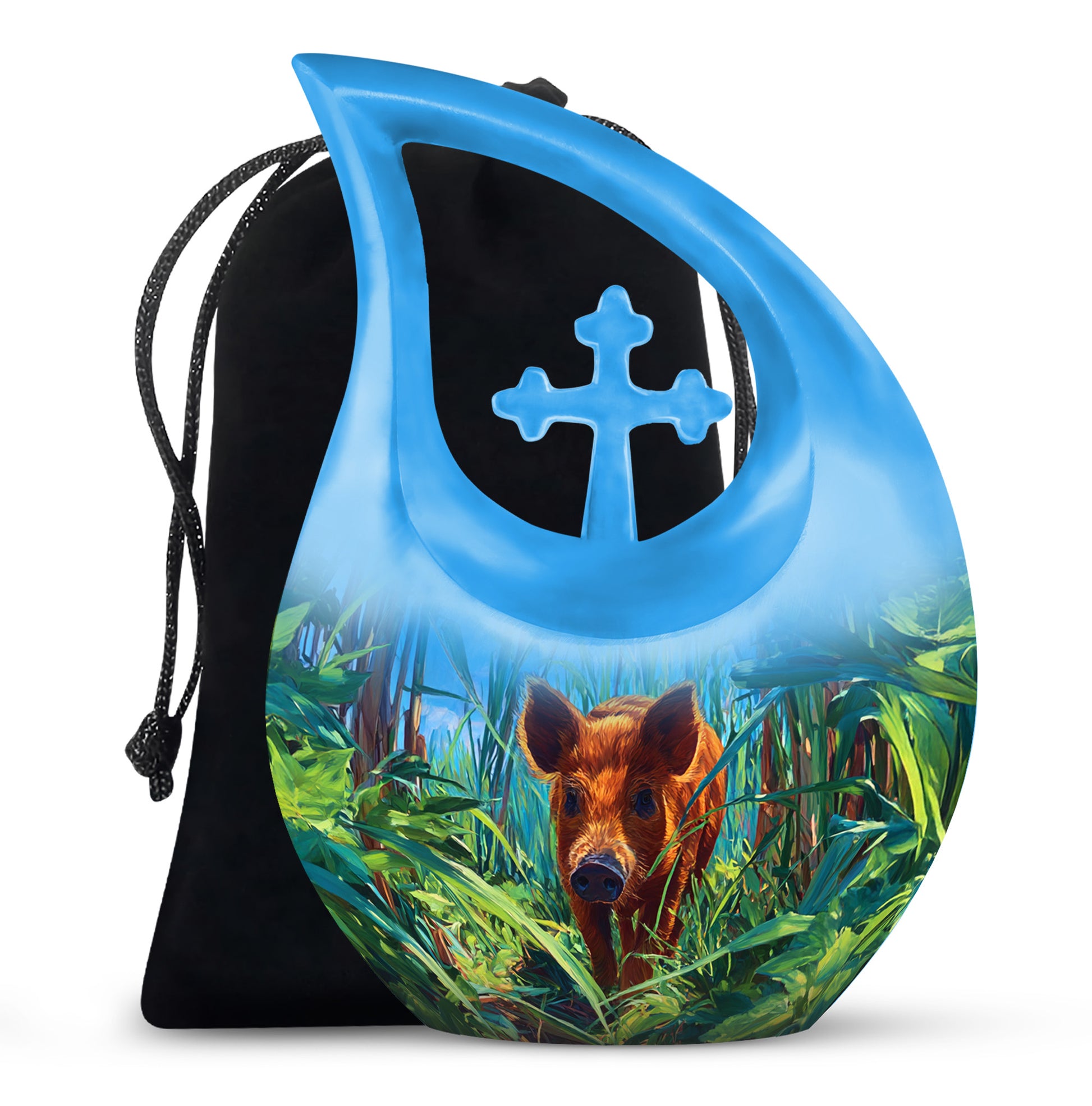 Pig Jungle Memorial Urn - Artistic Cremation Urns For Loved Ones