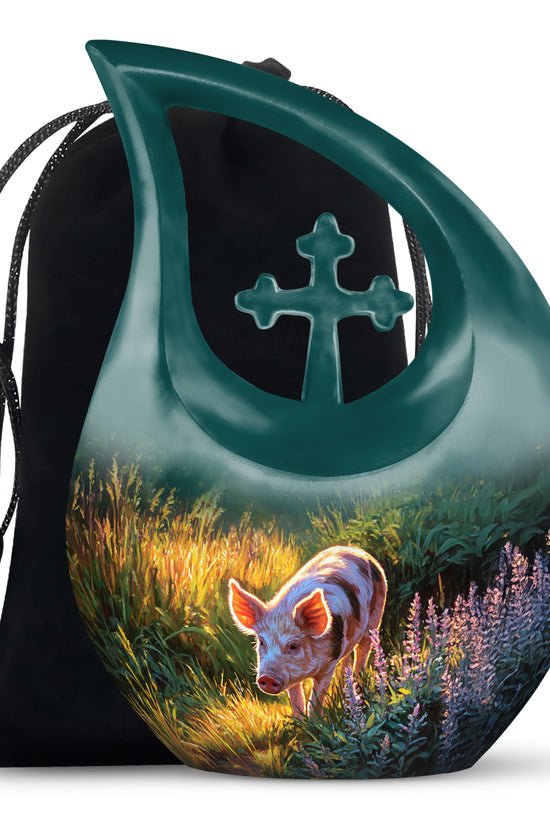 Pig Artistic Memorial Urn - Cremation Urns For Male & Female