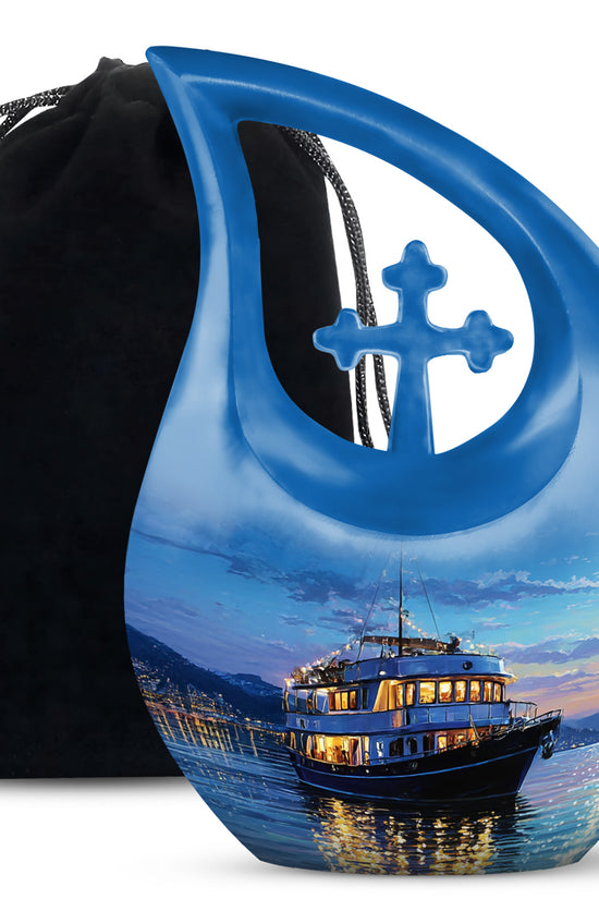 Luxury Yacht Cremation Urns - Ocean Funeral Urns For Mother & Father