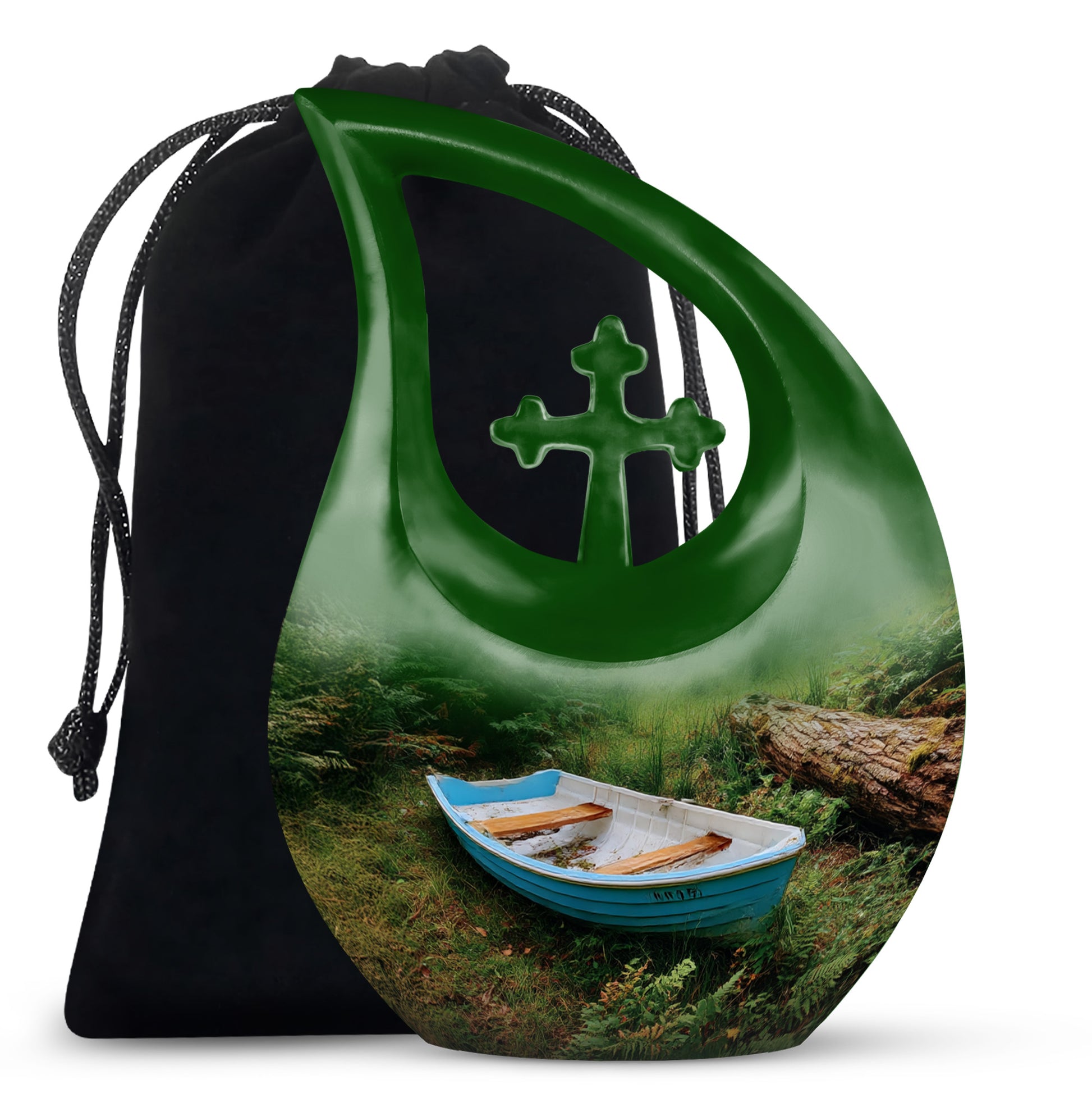 Boat Cremation Urn - Nature Memorial Urn For Human Ashes