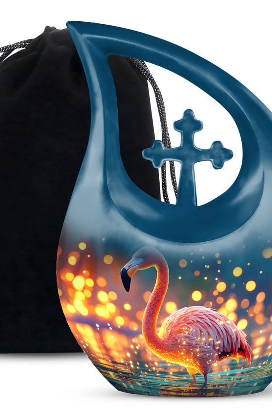 Flamingo Scenic Urn - Beautifully Designed Urns For Human Ashes