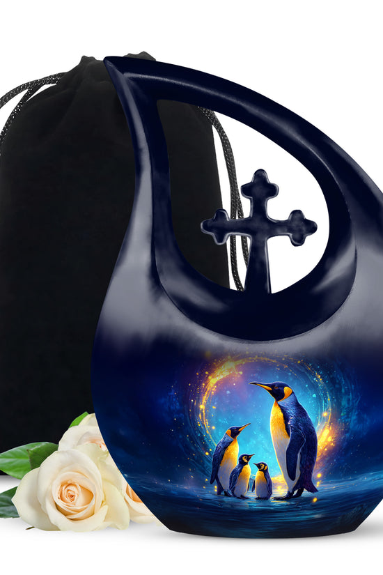 Penguin Urn For Ashes - Cremation Urn For Human Ashes