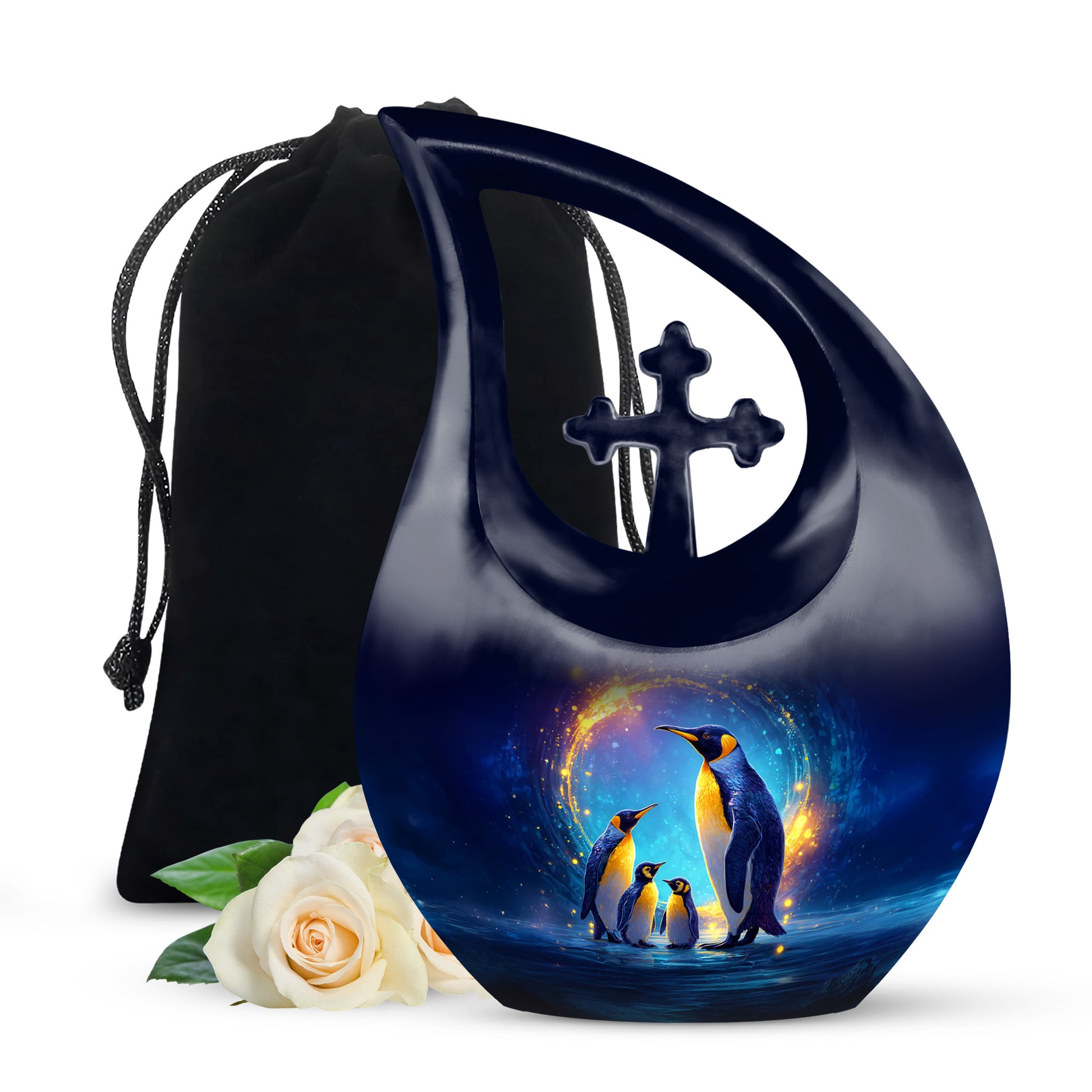 Penguin Urn For Ashes - Cremation Urn For Human Ashes