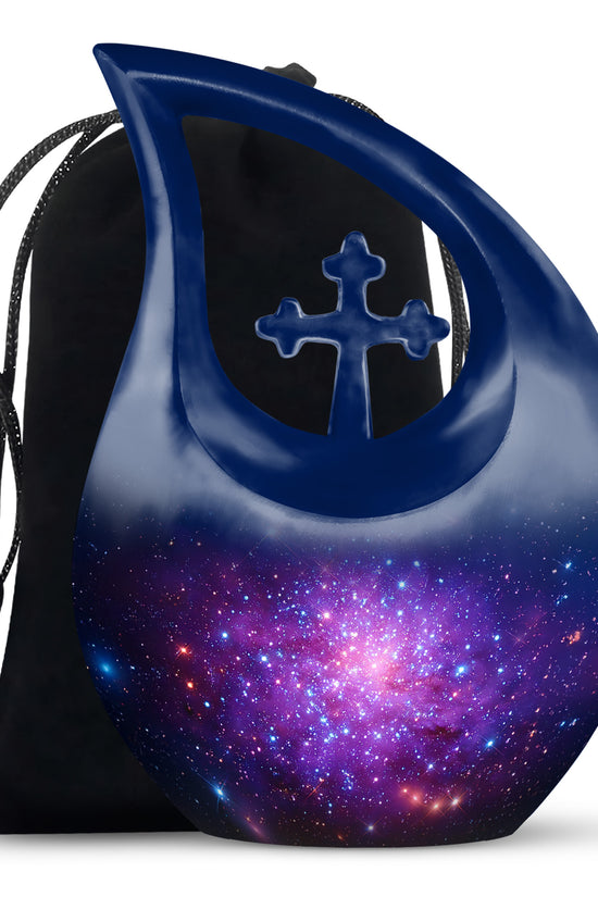 Galaxy Theme Cremation Urn - Funeral Urn For Male & Female