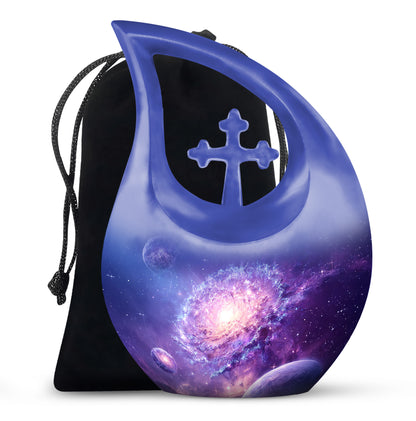 Space Galaxy Funeral Urn - Cremation Urn For Loved Ones