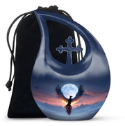 Moonlight Phoenix Memorial Urn - Night Sky Cremation Urn For Ashes