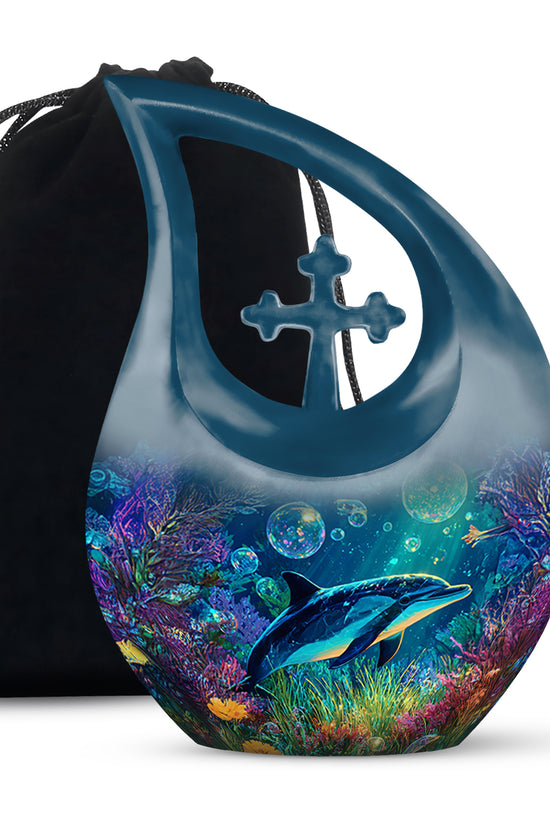 Deep Ocean Funeral Urn - Beautiful Cremation Urn For Burial