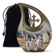 Baby Penguin Cremation Urn - Beautiful Memorial Urns For Friend Ashes