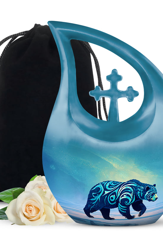 Bear Cremation Urn - Nature Wildlife Cremation Urn For Adult Ashes