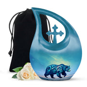 Bear Cremation Urn - Nature Wildlife Cremation Urn For Adult Ashes