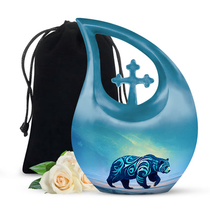 Bear Cremation Urn - Nature Wildlife Cremation Urn For Adult Ashes