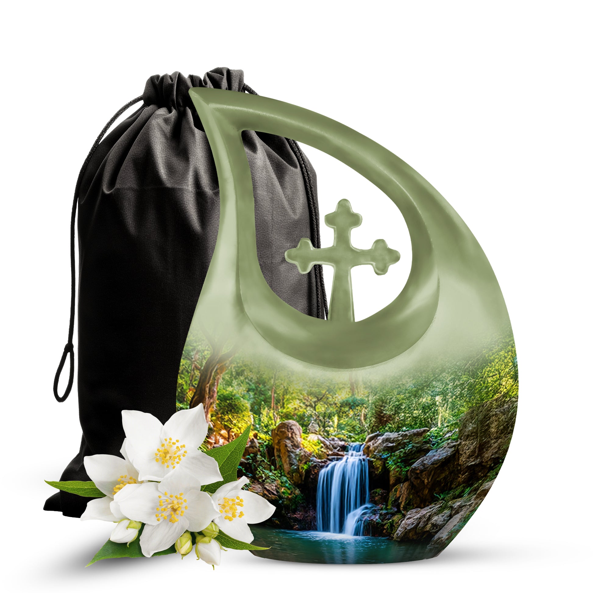 Beautiful Memorial Urn - Waterfall Cremation Urn For Loved Ones
