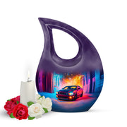 Radiant Car Memorial Cremation Urns - Purple 10-inch, 200 cu in - Karyliz