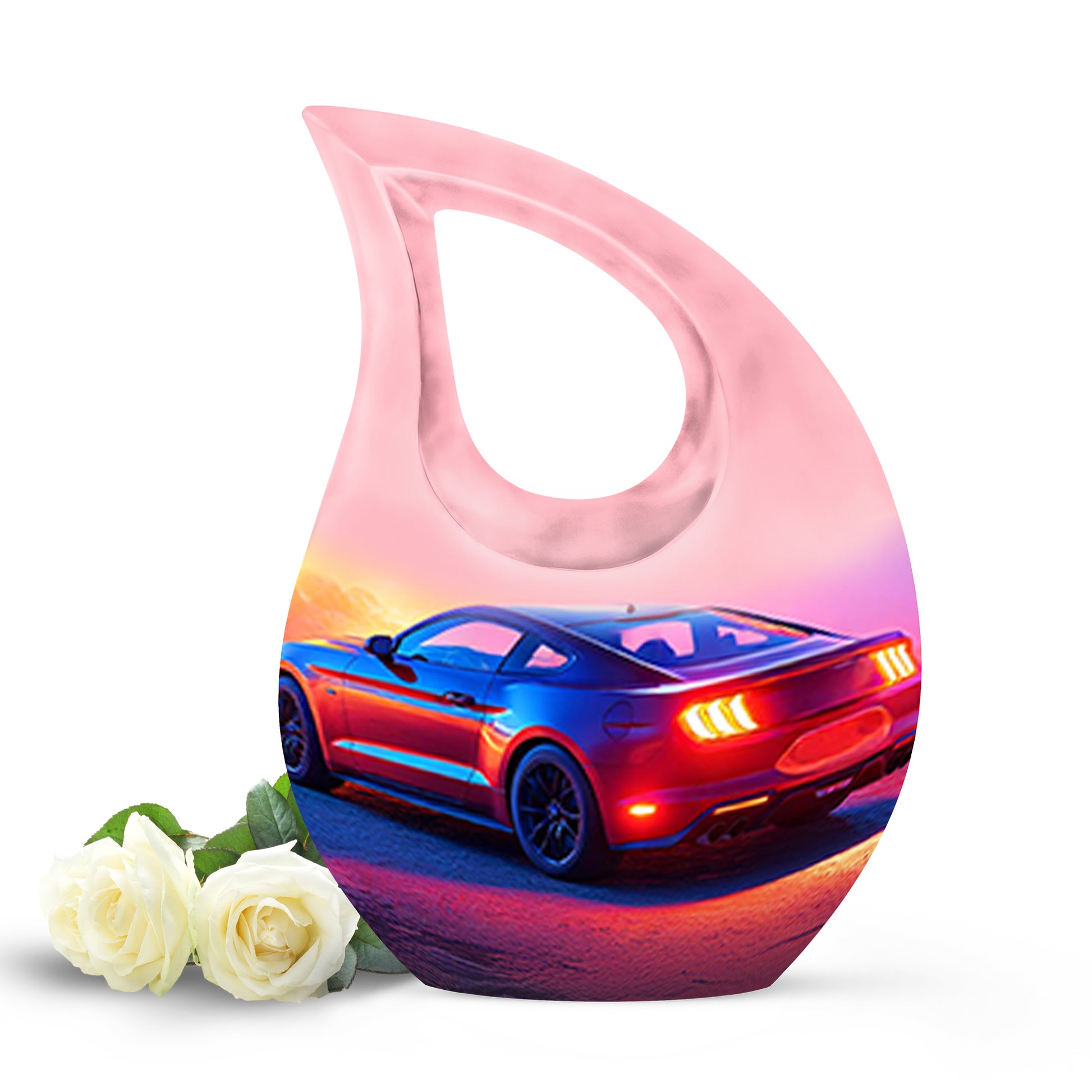 Blue Car Cremation Urns - Imperial Farewell 10-inch, 200 cu in - Karyliz