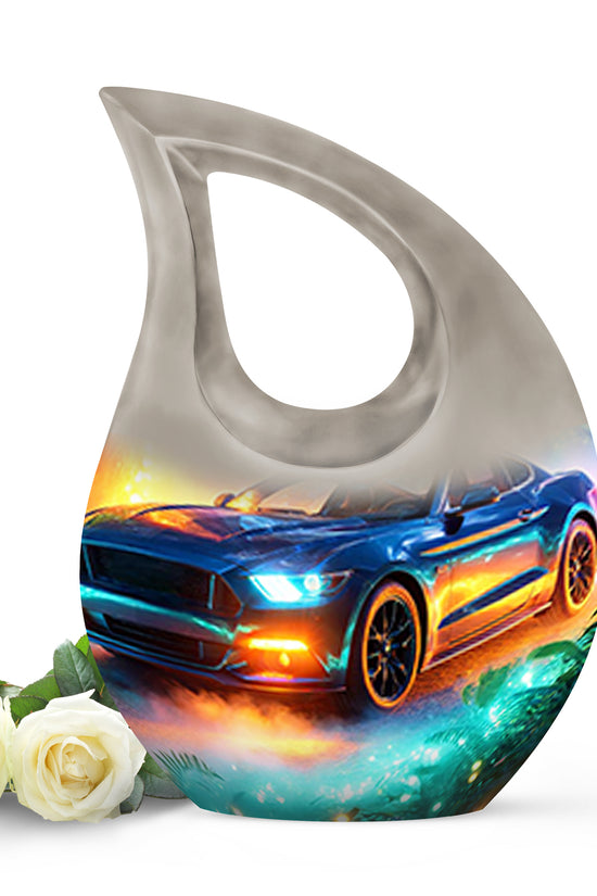Regal Car Memorial Cremation Urns - Teal 10-inch, 200 cu in - Karyliz