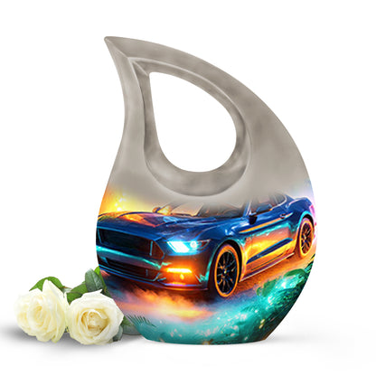 Regal Car Memorial Cremation Urns - Teal 10-inch, 200 cu in - Karyliz