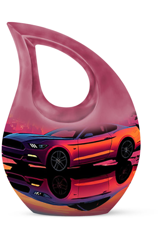 Hallowed Car Cremation Urns for Human Ashes - Blue 10-inch - Karyliz