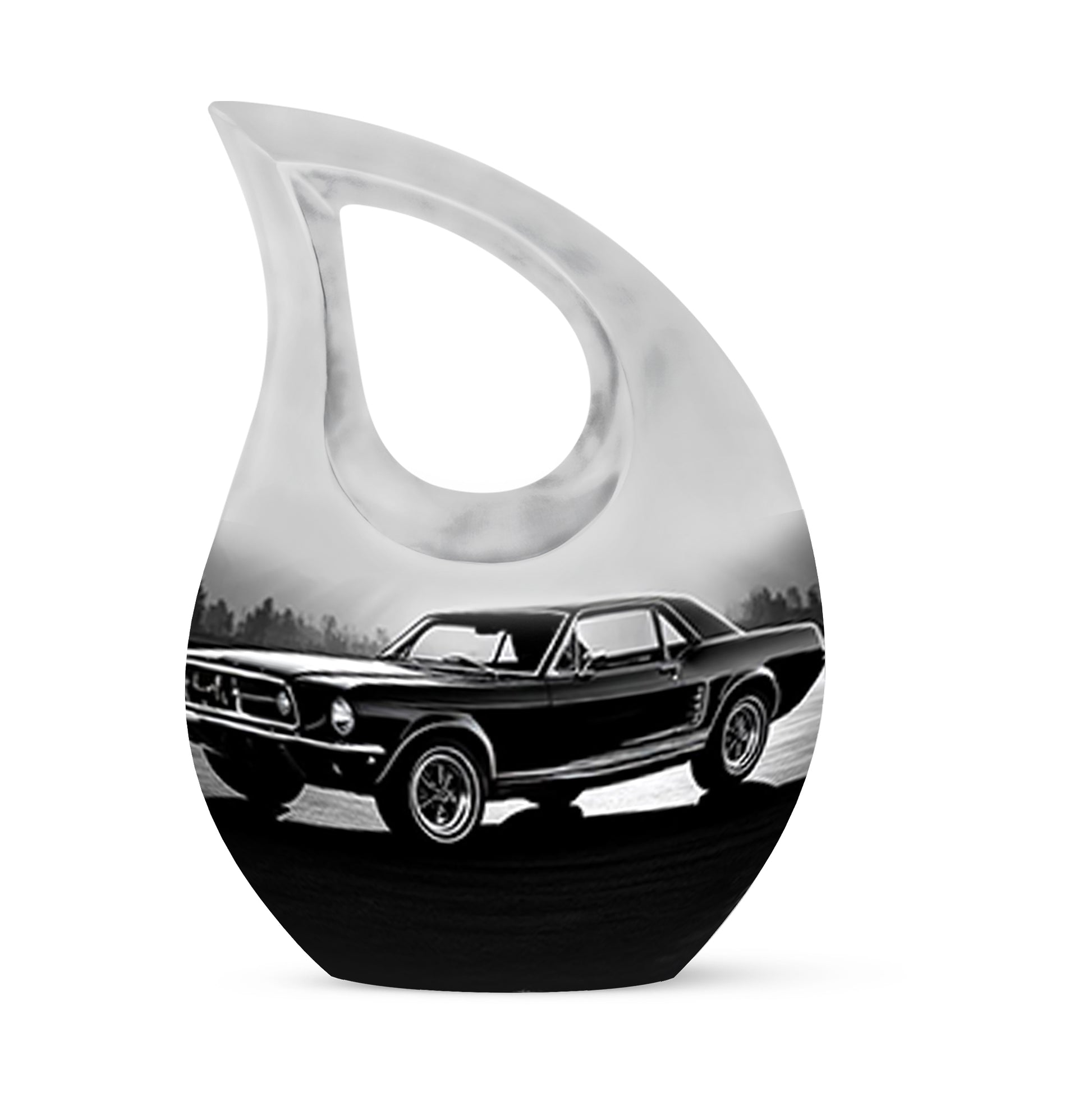 Personalized Eternal Car Cremation Urns - Gray 10-inch, 200 cu in - Karyliz