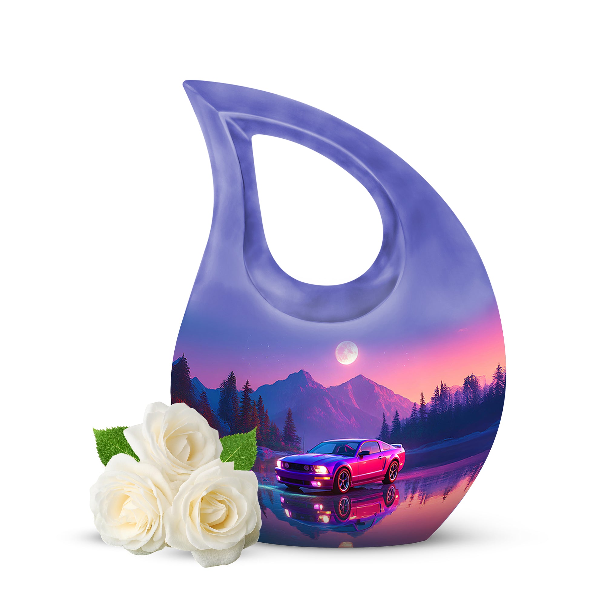Regal Car Memorial Cremation Urns - Blue 10-inch, 200 cu in - Karyliz