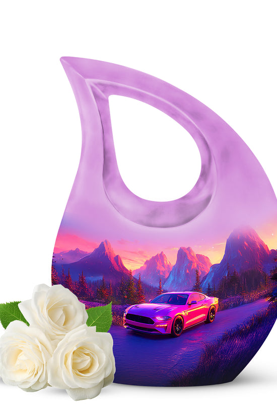 Harmonious Car Cremation Urns for Human Ashes - Pink 10-inch - Karyliz