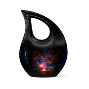 Black Campfire Cremation Urns - Imperial Blessing 10-inch, 200 cu in - Karyliz