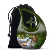 Cat Funeral Urn - Couple Cremation Urn For Pet Ashes