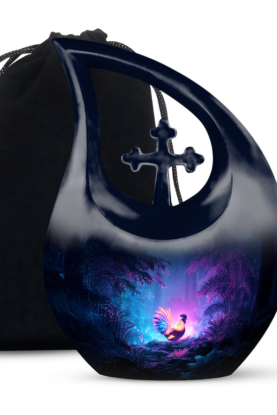 Glowing Hen Funeral Urn - Elegant Memorial Urn For Burial