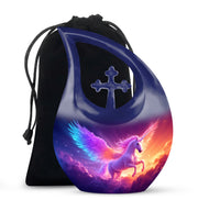 Beautiful Unicorn Cremation Urn - Large Funeral Urn For Human Ashes