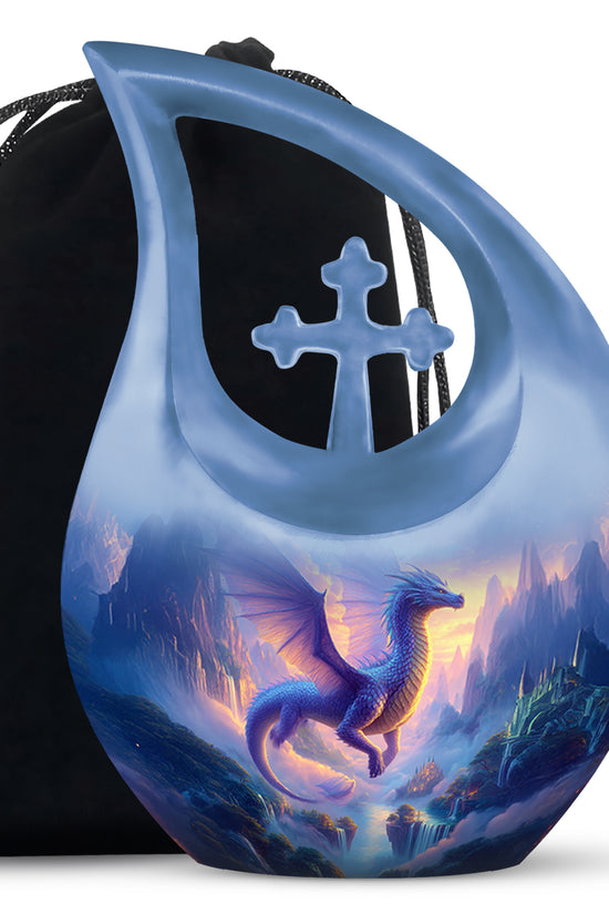 Artistic Dragon Funeral Urn - Unique Fantasy Cremation Urn For Adult Ashes