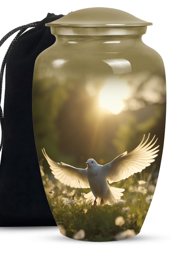 Dove Funeral Urn - Divine Funeral Cremation Urn For Male & Female