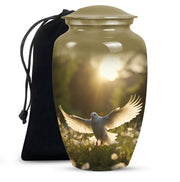 Dove Funeral Urn - Divine Funeral Cremation Urn For Male & Female