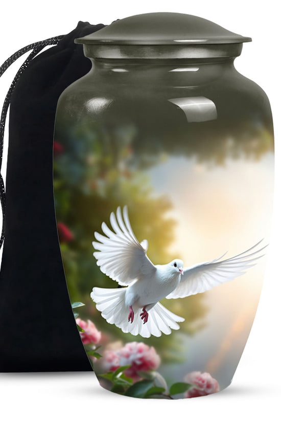 Dove Bird Memorial Urn For Ashes Beautiful Cremation Urn For Burial