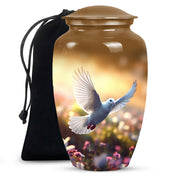 Spiritual Dove Memorial Urn - Beautiful Nature Funeral Urn For Ashes