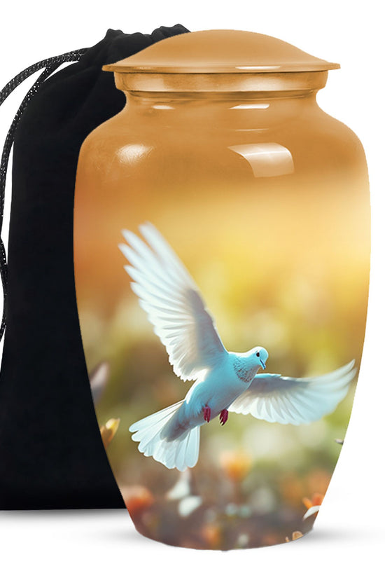 Peaceful Dove Funeral Urn - Nature Inspired Cremation Urn For Adult Ashes