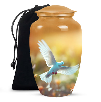 Peaceful Dove Funeral Urn - Nature Inspired Cremation Urn For Adult Ashes